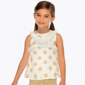 Bluza bretele buline fetita Mayoral 3105PV19TST2